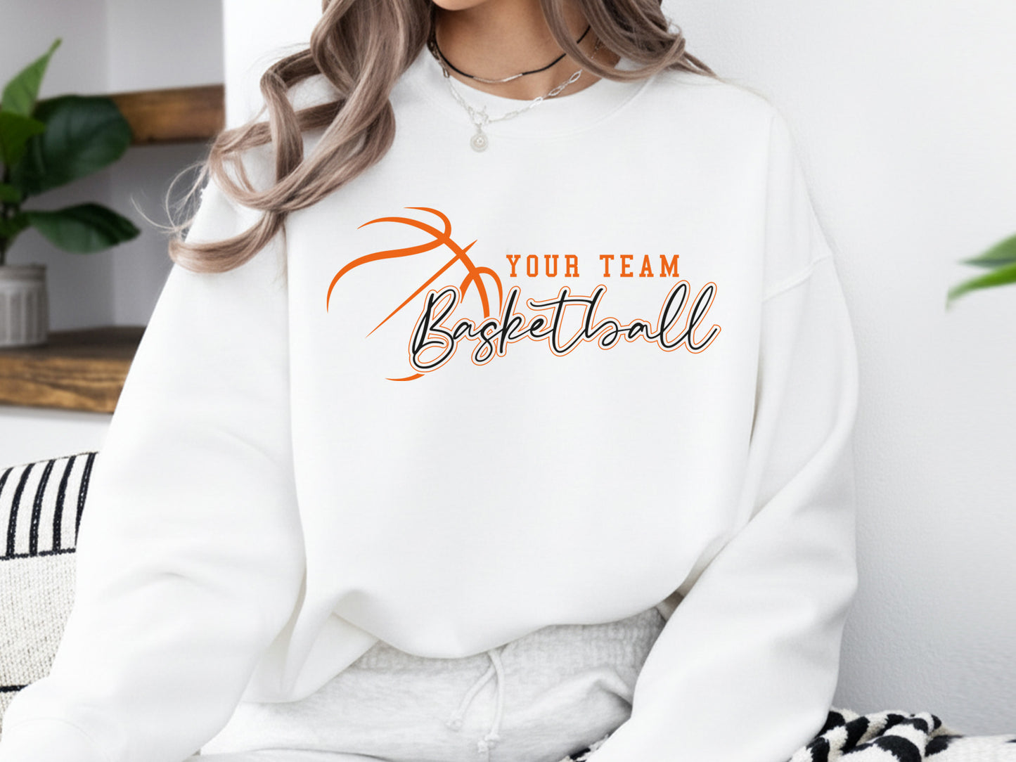 Custom Team Name Basketball SVG