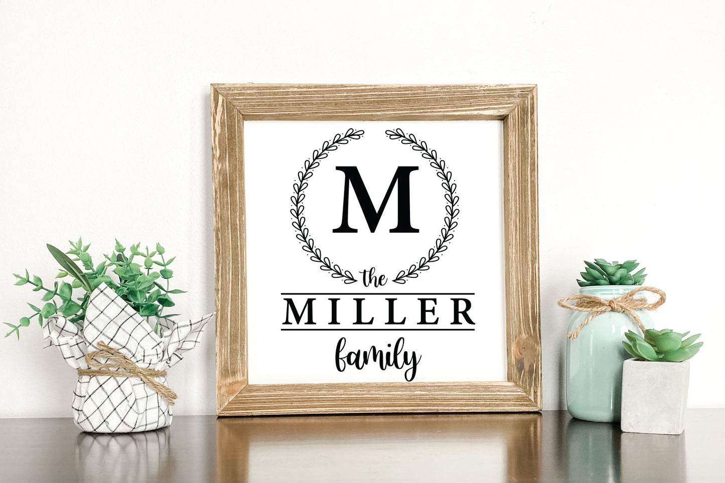 Customized Family Monogram SVG File