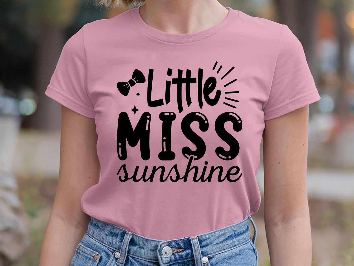 Cute Girl Power SVG Design - Little Miss Sunshine