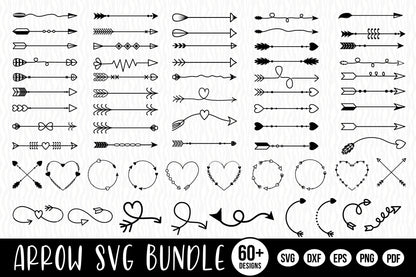 Hand Drawn Arrow SVG Cut File Bundle