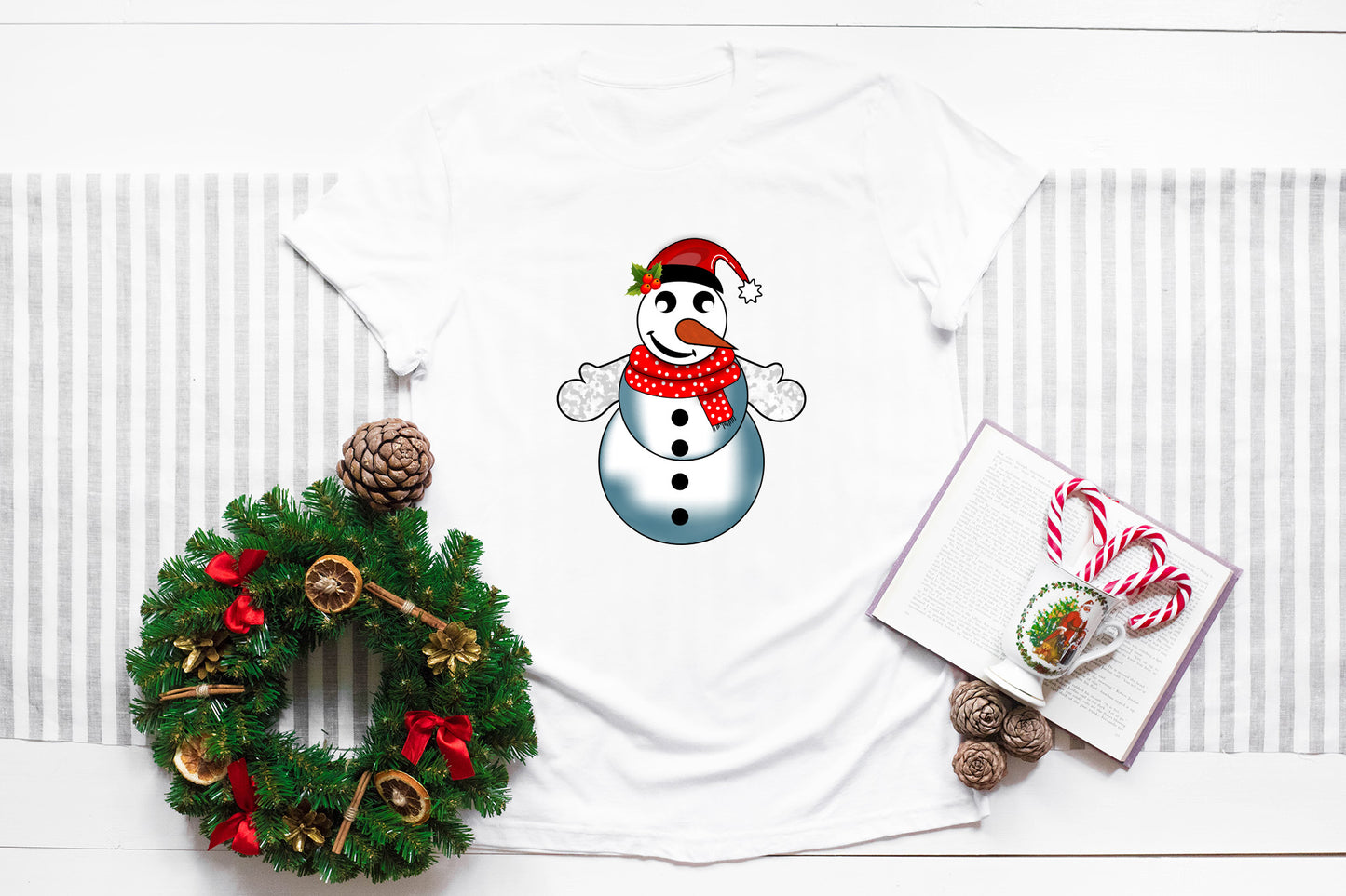 Cute Snowman Clipart PNG Bundle