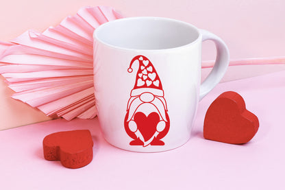 Cute Valentine Gnomes Bundle SVG File