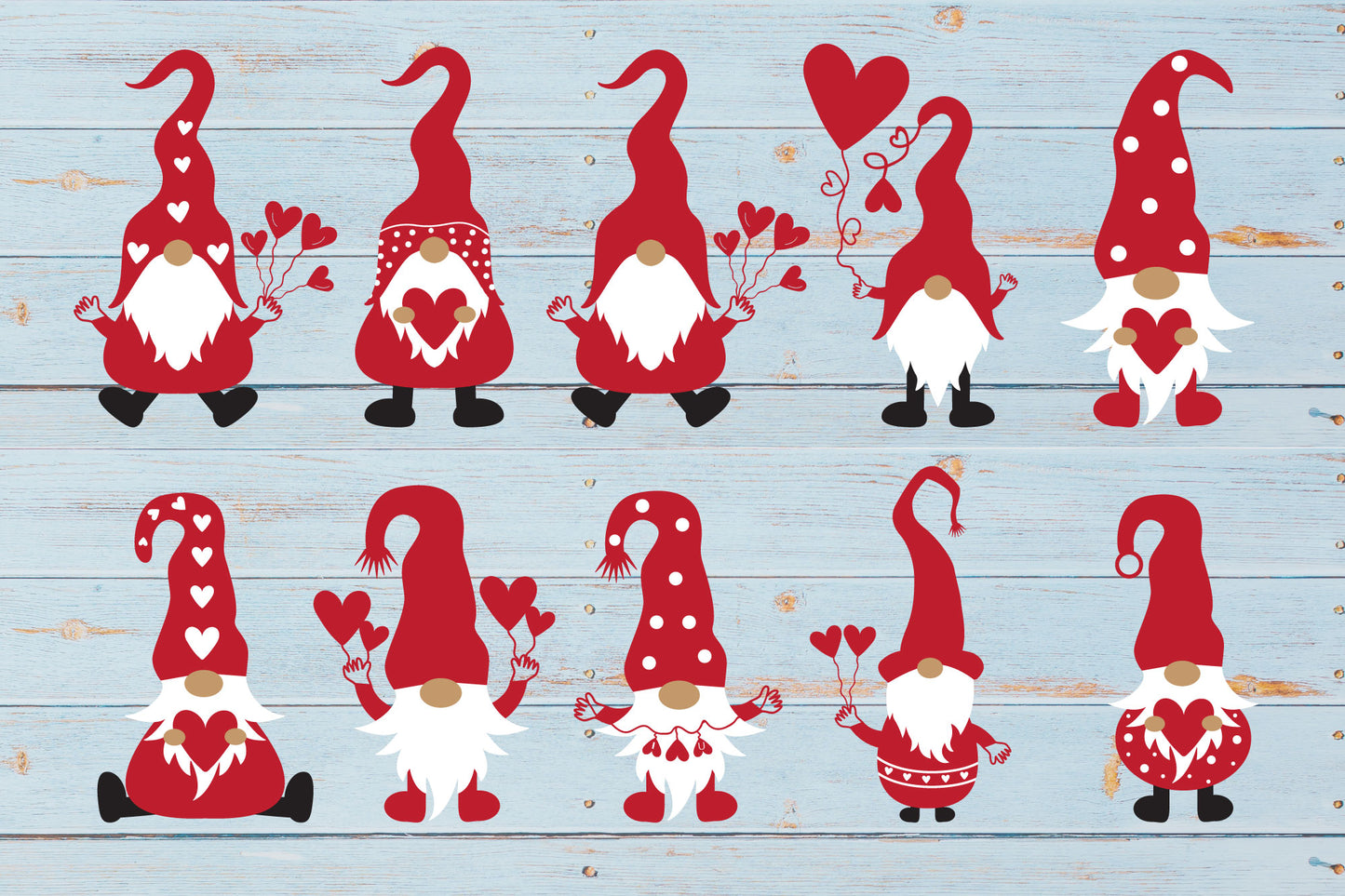 Adorable Valentine's Day Gnome SVG Bundle