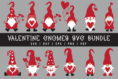 Adorable Valentine's Day Gnome SVG Bundle