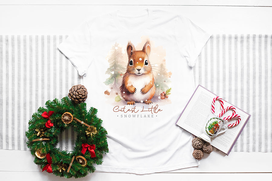 Cutest Little Snowflake, Winter Sublimation Tshirts Design