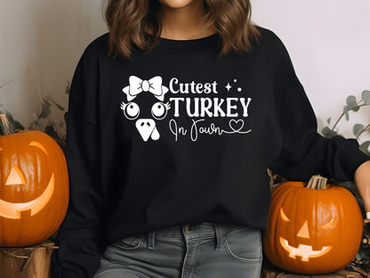 Cutest Turkey in Town - Elegant Thanksgiving SVG