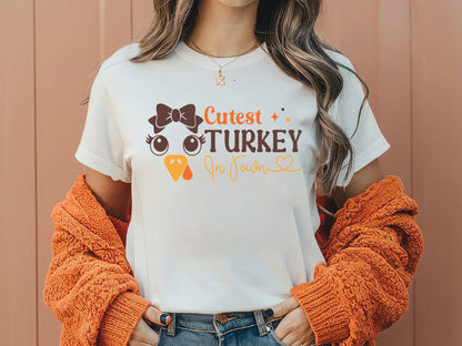 Cutest Turkey in Town - Elegant Thanksgiving SVG