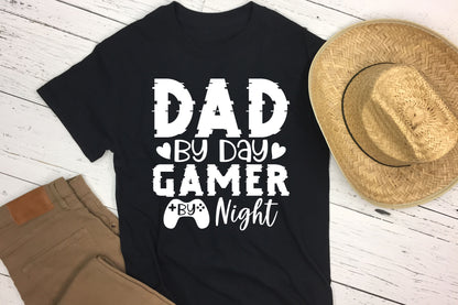 Dad By Day Gamer By Night, Fathers Day SVG Cut File