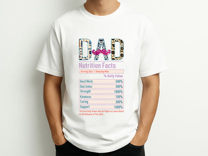 Dad Nutrition Facts Sublimation Design Free