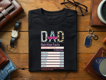 Dad Nutrition Facts Sublimation Design Free