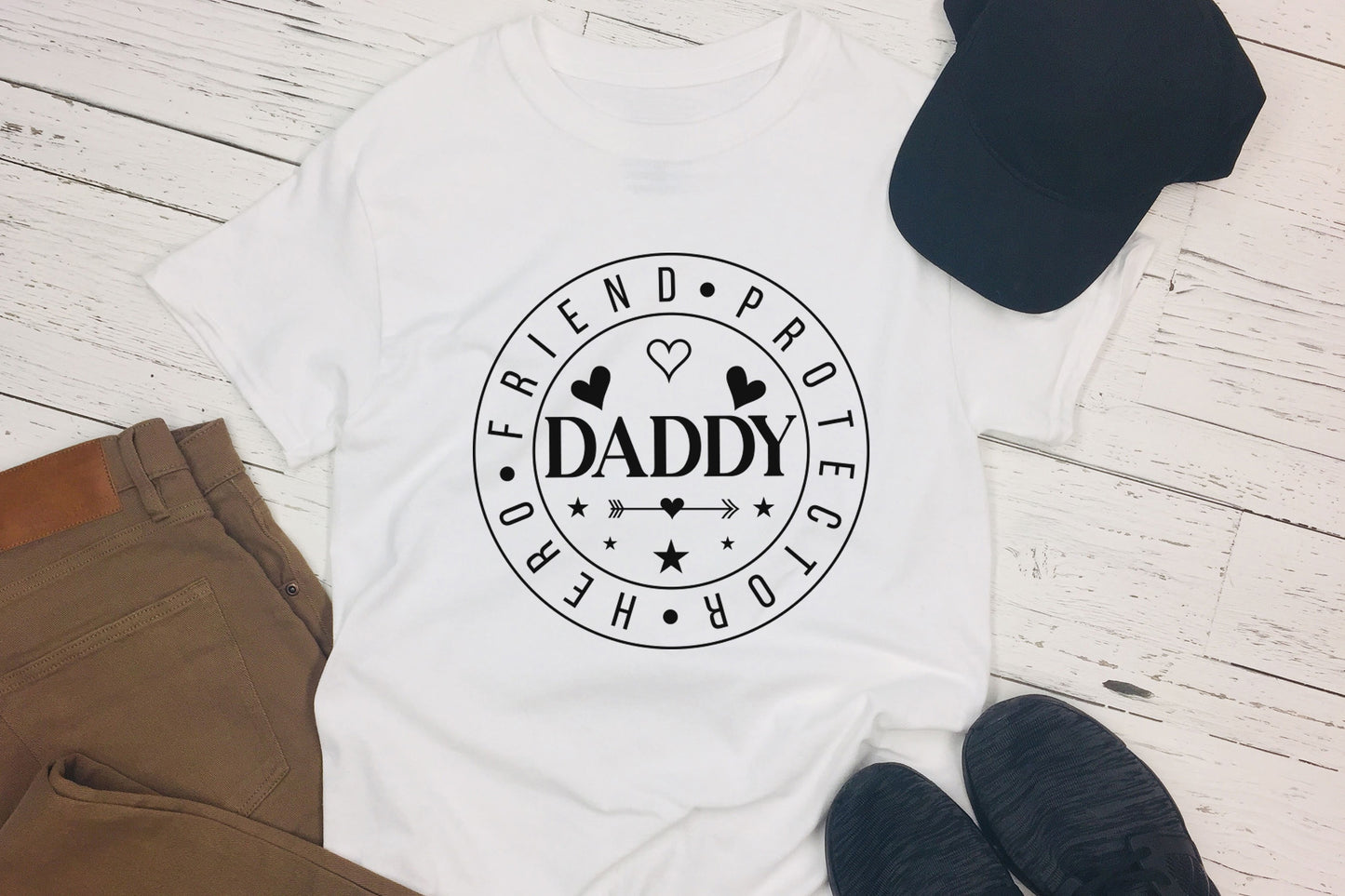 Daddy Hero Friend Protector, Fathers Day SVG