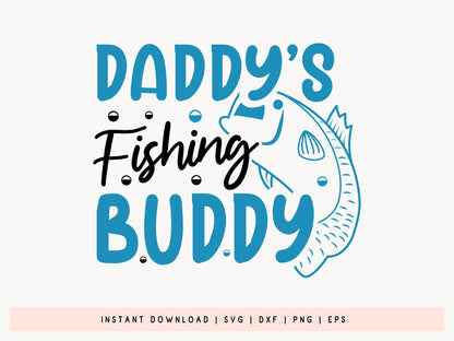 Daddy's Fishing Buddy SVG Design