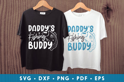 Daddy's Fishing Buddy SVG Design