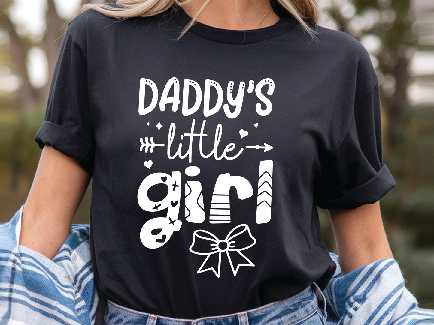 Daddy's Little Girl SVG, DXF, EPS, PNG Design