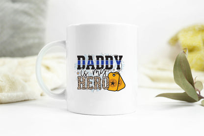 Daddy is My Hero, Police Sublimation PNG