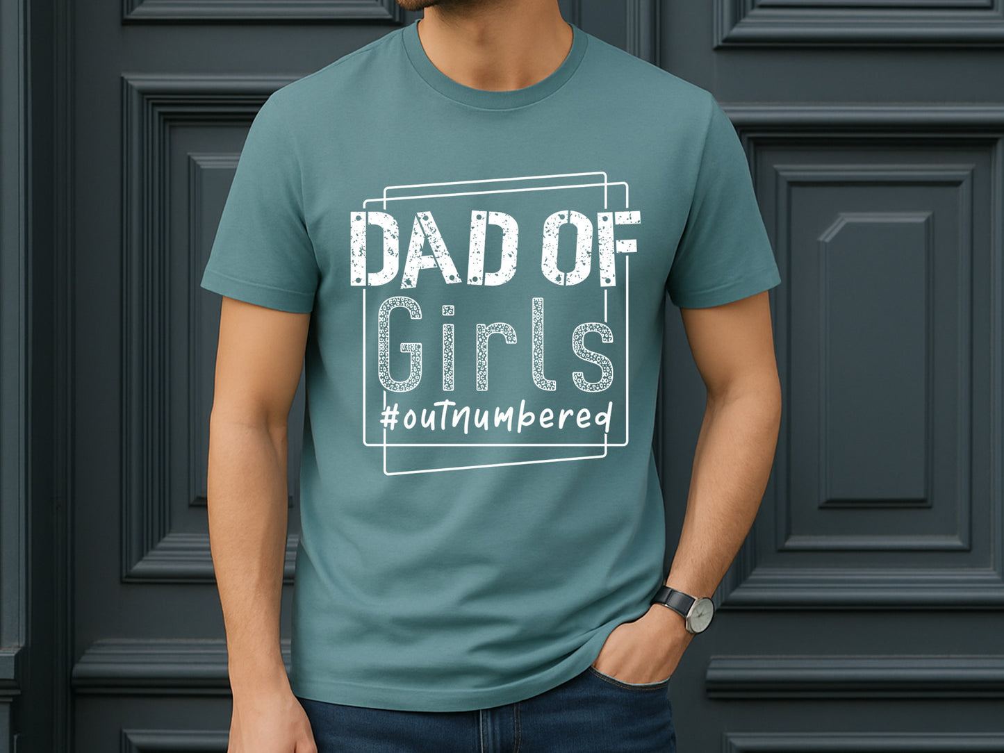 Dad of Girls, Father's Day Saying SVG