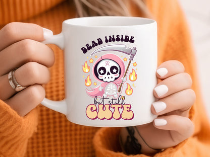 Dead Inside But Still Cute - Pink Halloween Sublimation