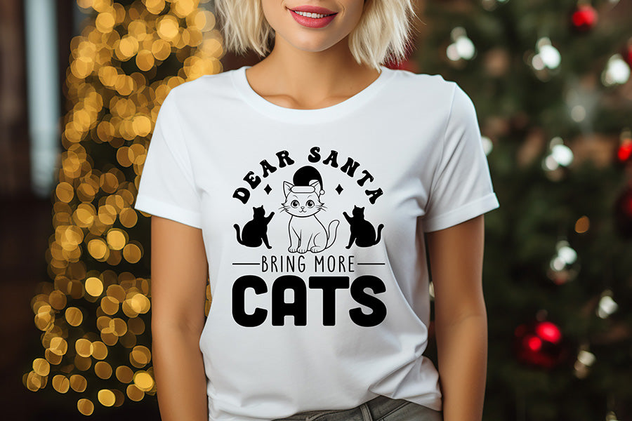 Dear Santa Bring More Cats SVG