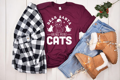 Dear Santa Bring More Cats SVG