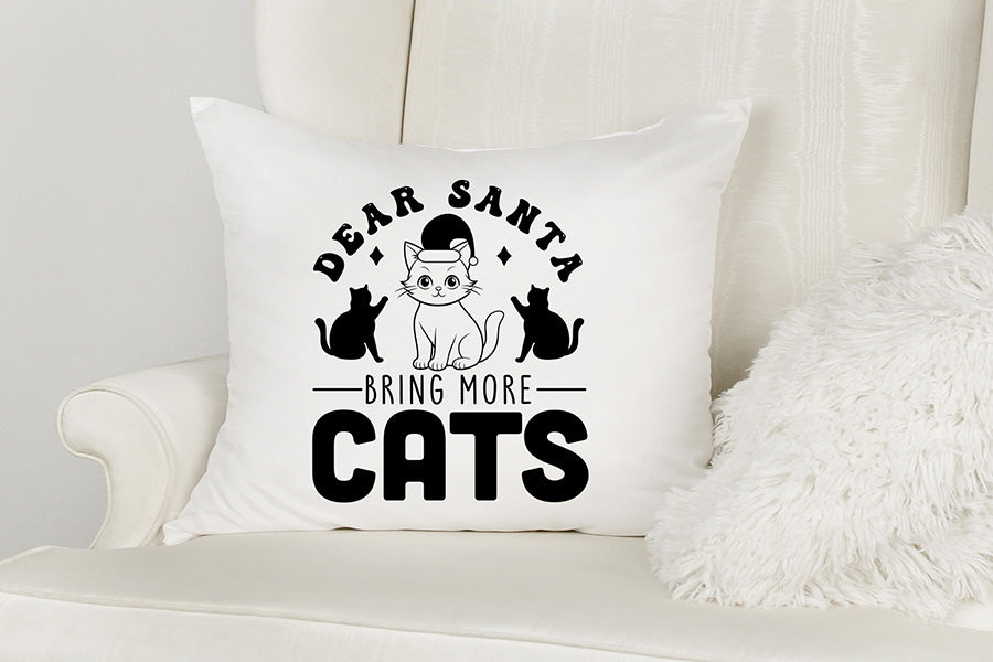 Dear Santa Bring More Cats SVG