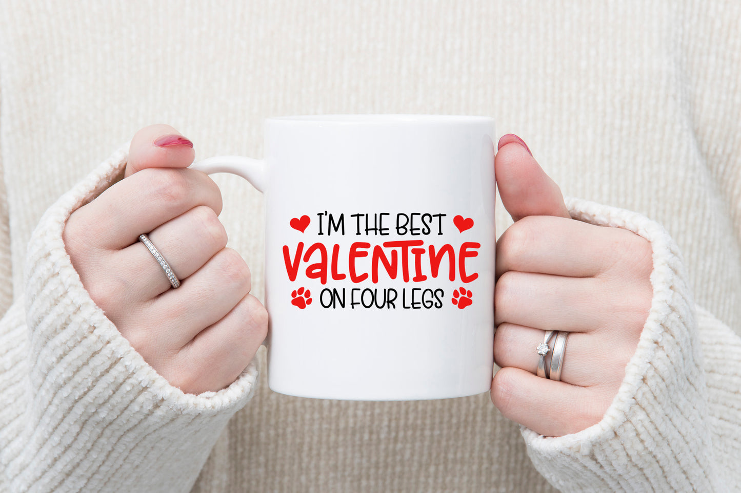 Dog I'm the Best Valentine on Four Legs SVG