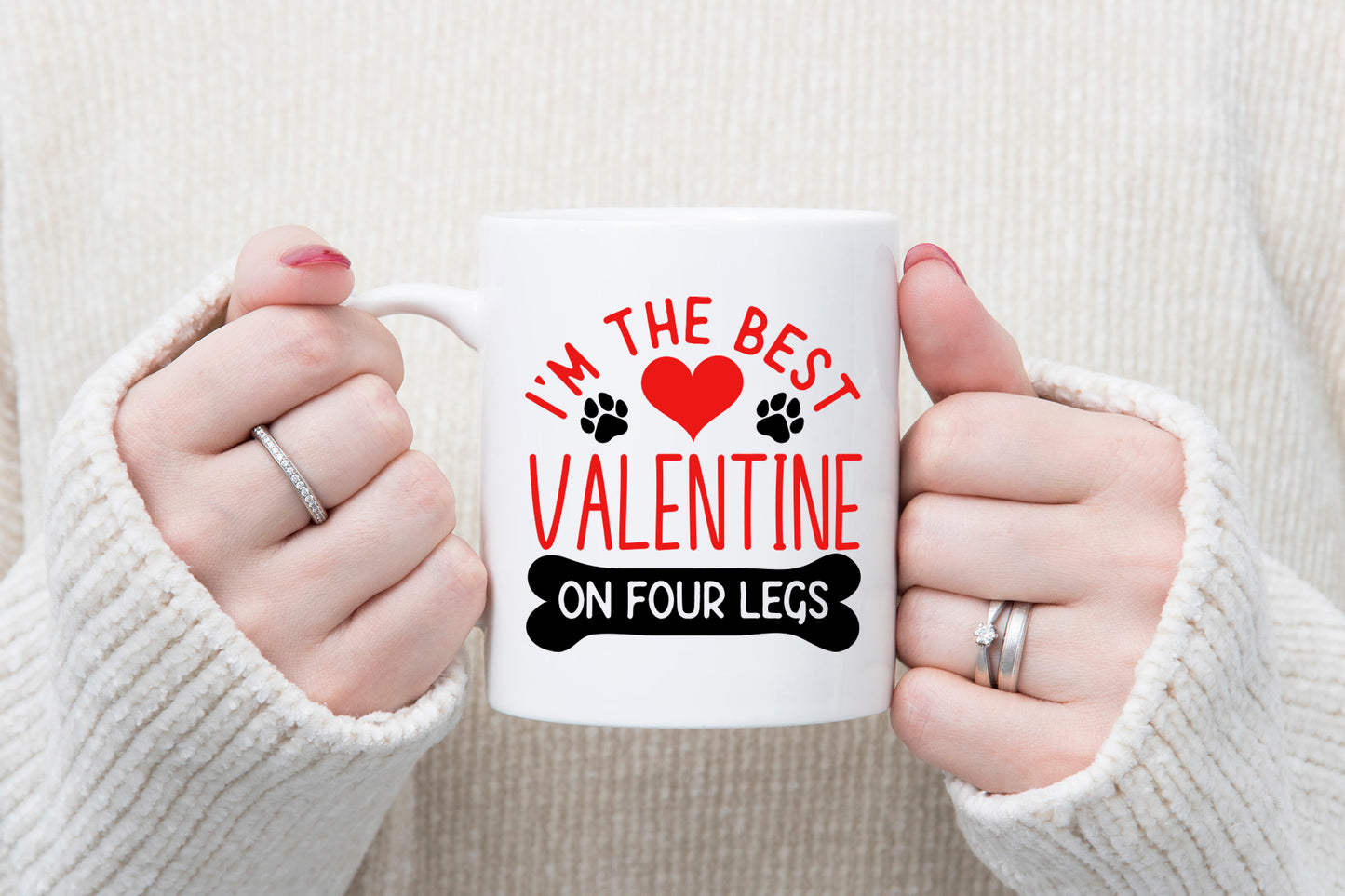 Dog Valentine SVG - I'm The Best Valentine On Four Legs