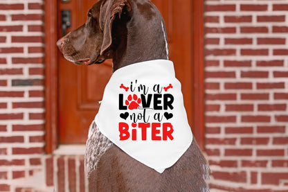 Dog Valentines SVG - I'm a Lover Not a Biter