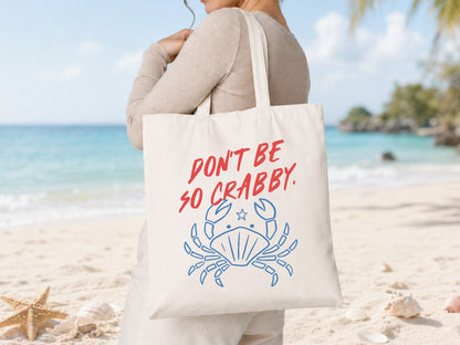 Don't Be So Crabby, Coastal Summer PNG Design