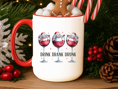 Drink Drank Drunk, Snowman Christmas Sublimation