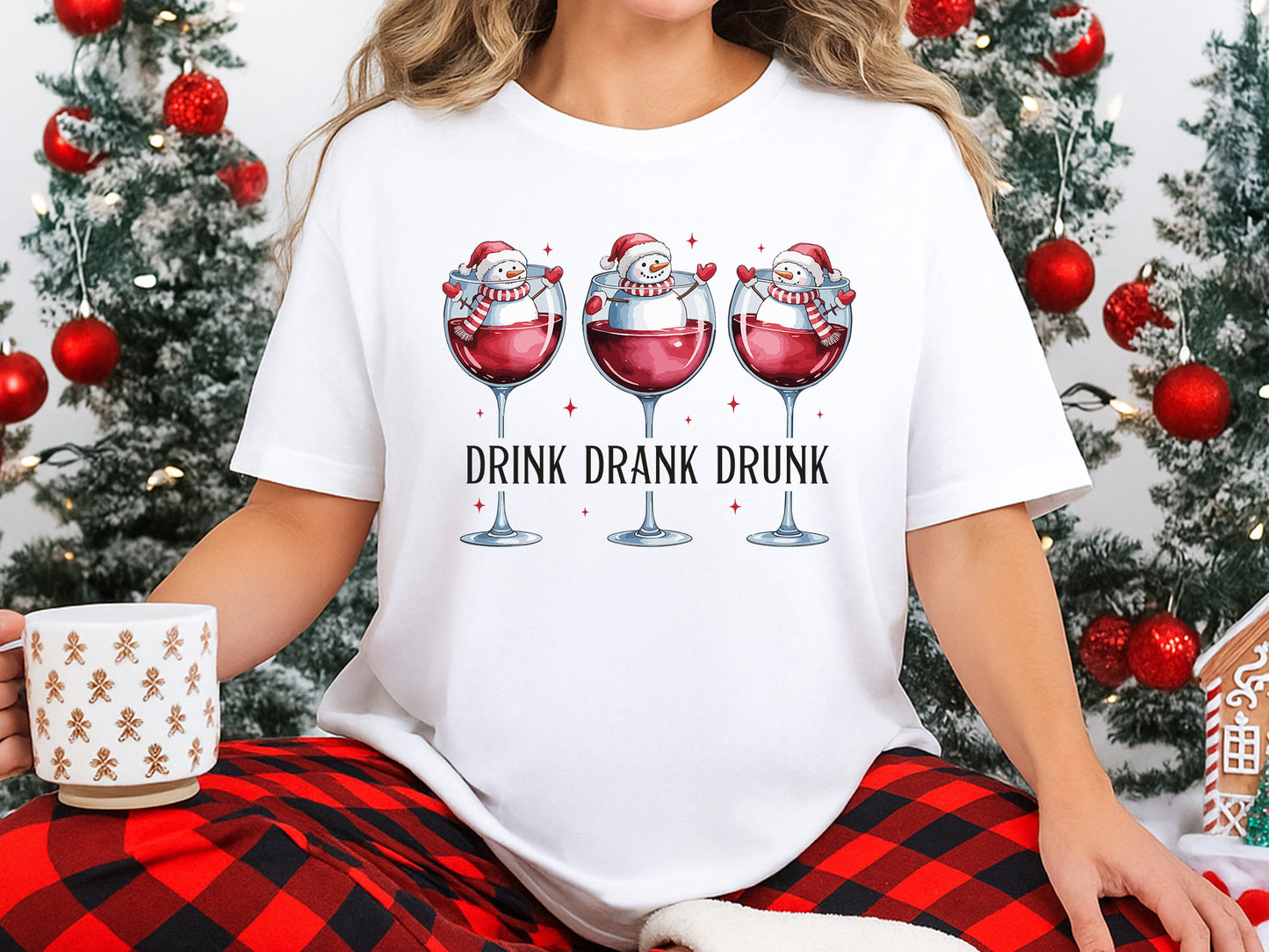 Drink Drank Drunk, Snowman Christmas Sublimation