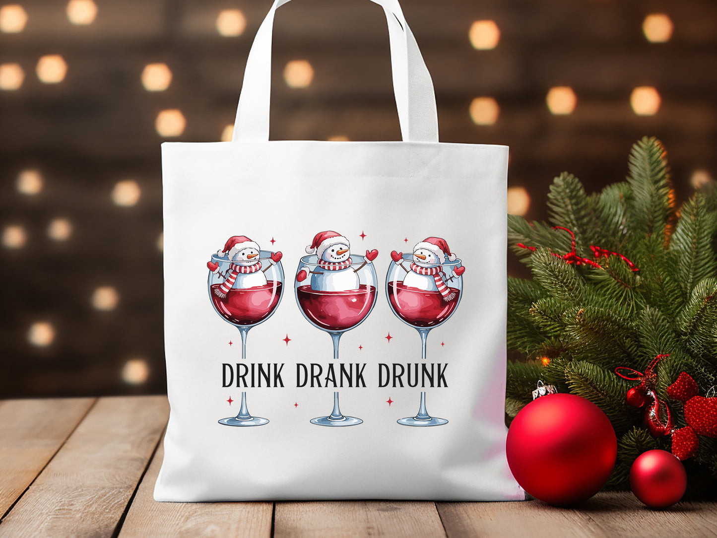 Drink Drank Drunk, Snowman Christmas Sublimation