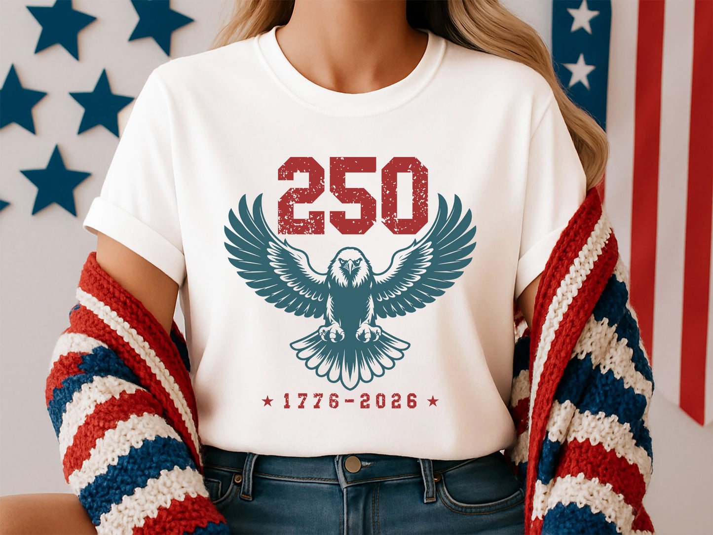 Eagle USA 250th Anniversary SVG Design