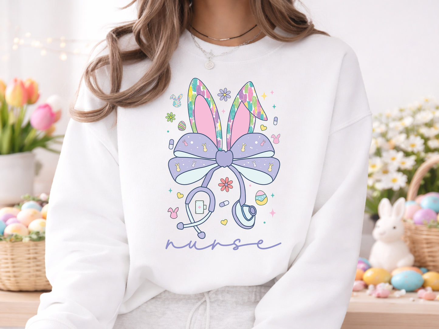Easter Preppy Coquette Nurse Sublimation