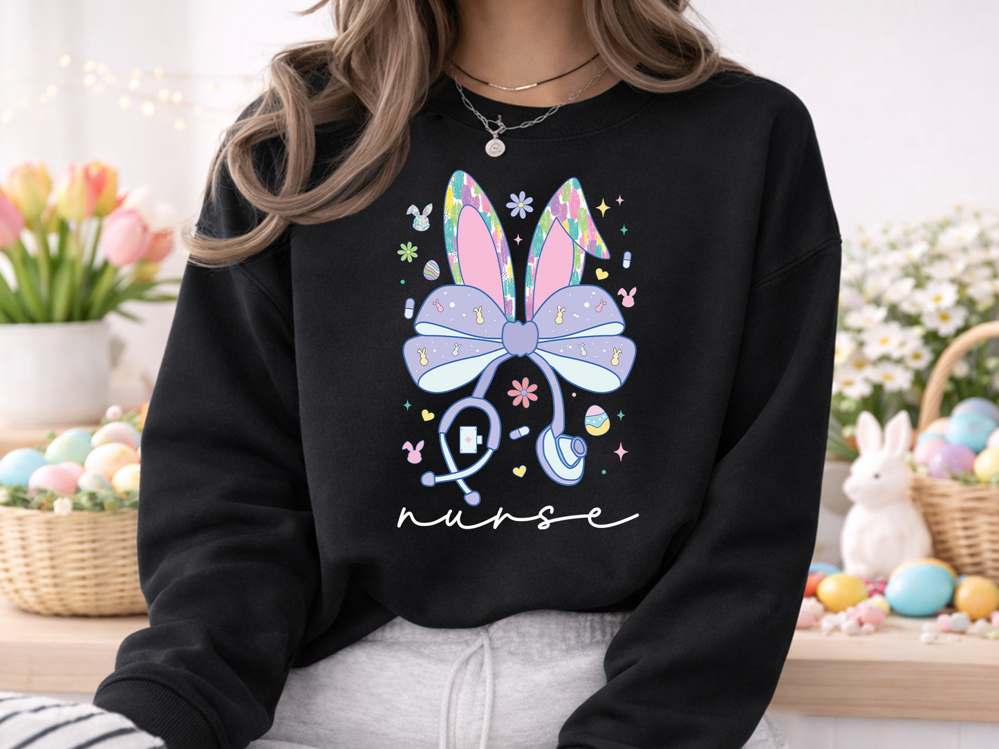 Easter Preppy Coquette Nurse Sublimation