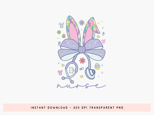 Easter Preppy Coquette Nurse Sublimation