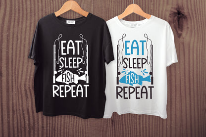 Eat Sleep Fish Repeat, Fishing SVG Funny