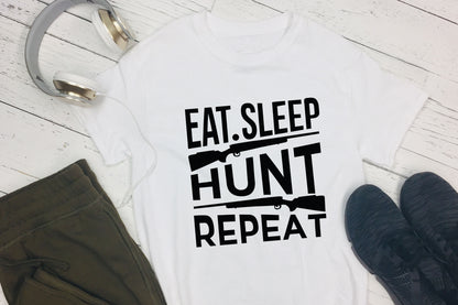Eat Sleep Hunt Repeat, Hunting SVG Vector
