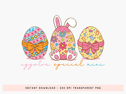 Eggstra Special Mini, Preppy Easter PNG Design