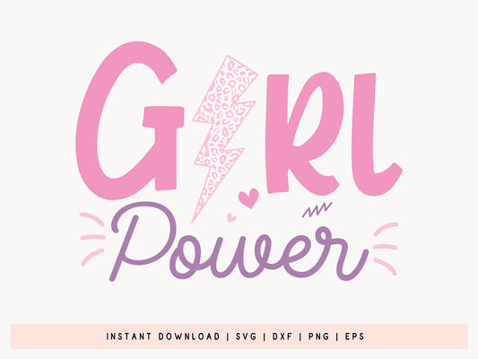 Elegant Girl Power SVG for Cricut & Silhouette