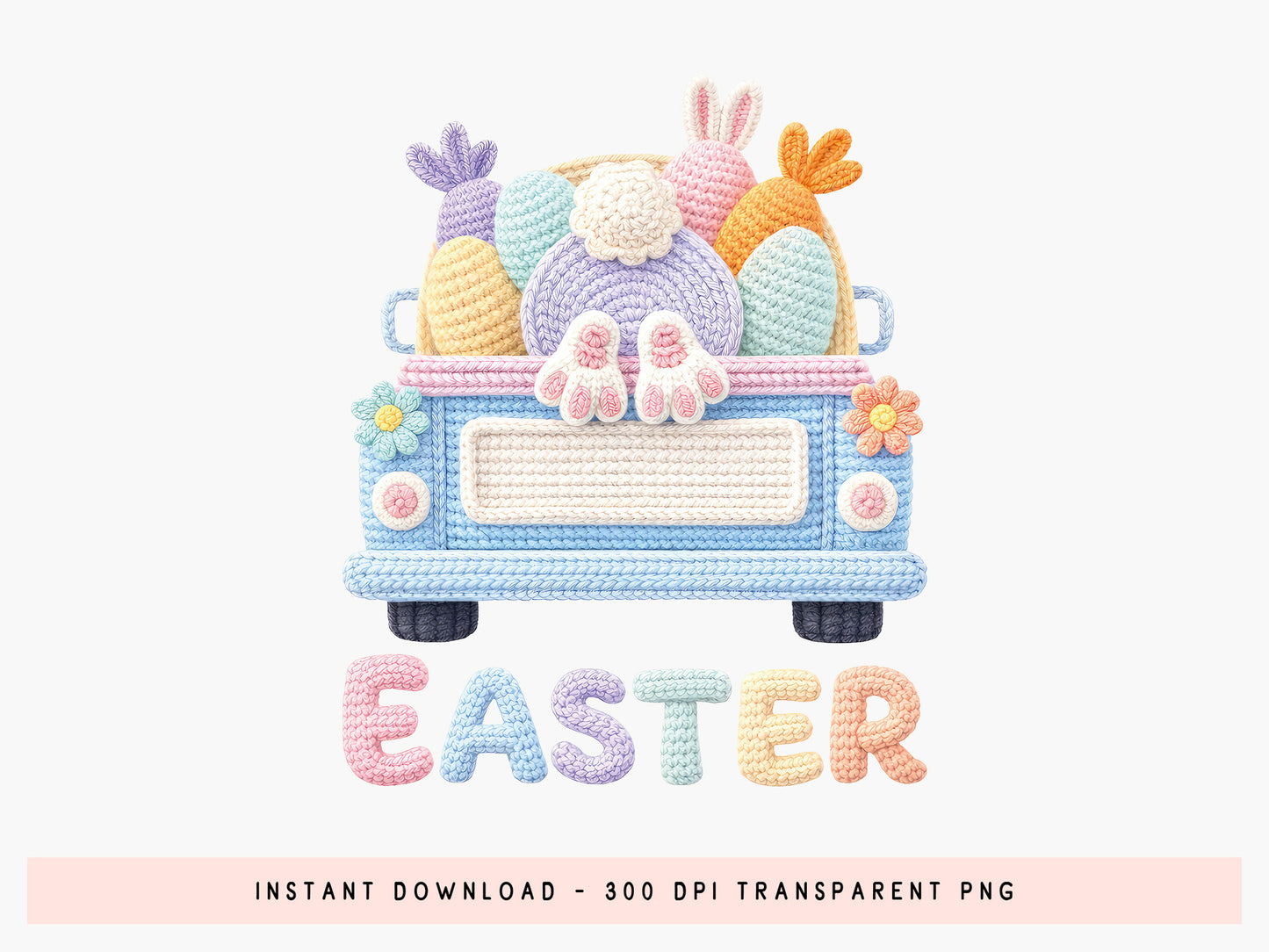 Embroidery Easter PNG Sublimation Print