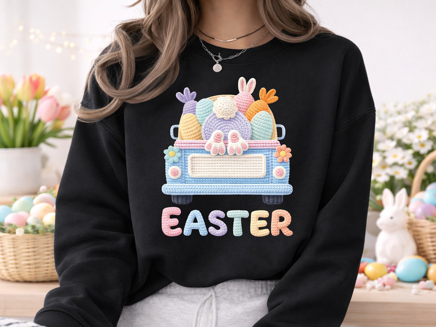 Embroidery Easter PNG Sublimation Print