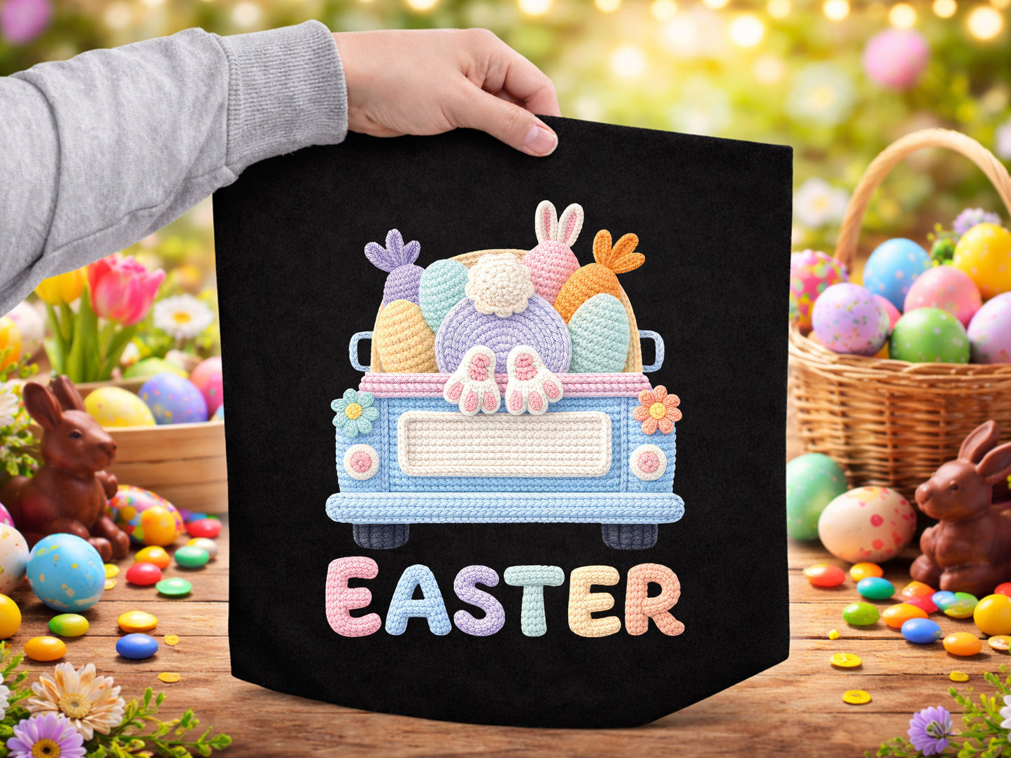Embroidery Easter PNG Sublimation Print