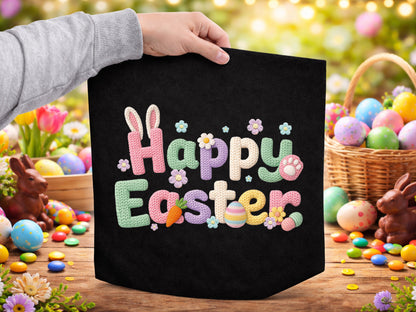 Embroidery Happy Easter Sublimation Print