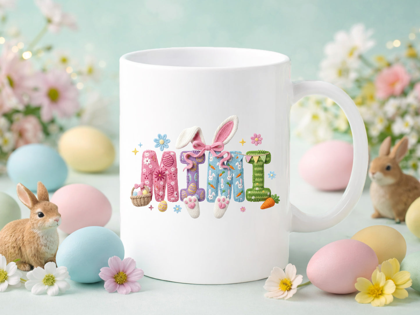Embroidery Mimi Easter Sublimation Design
