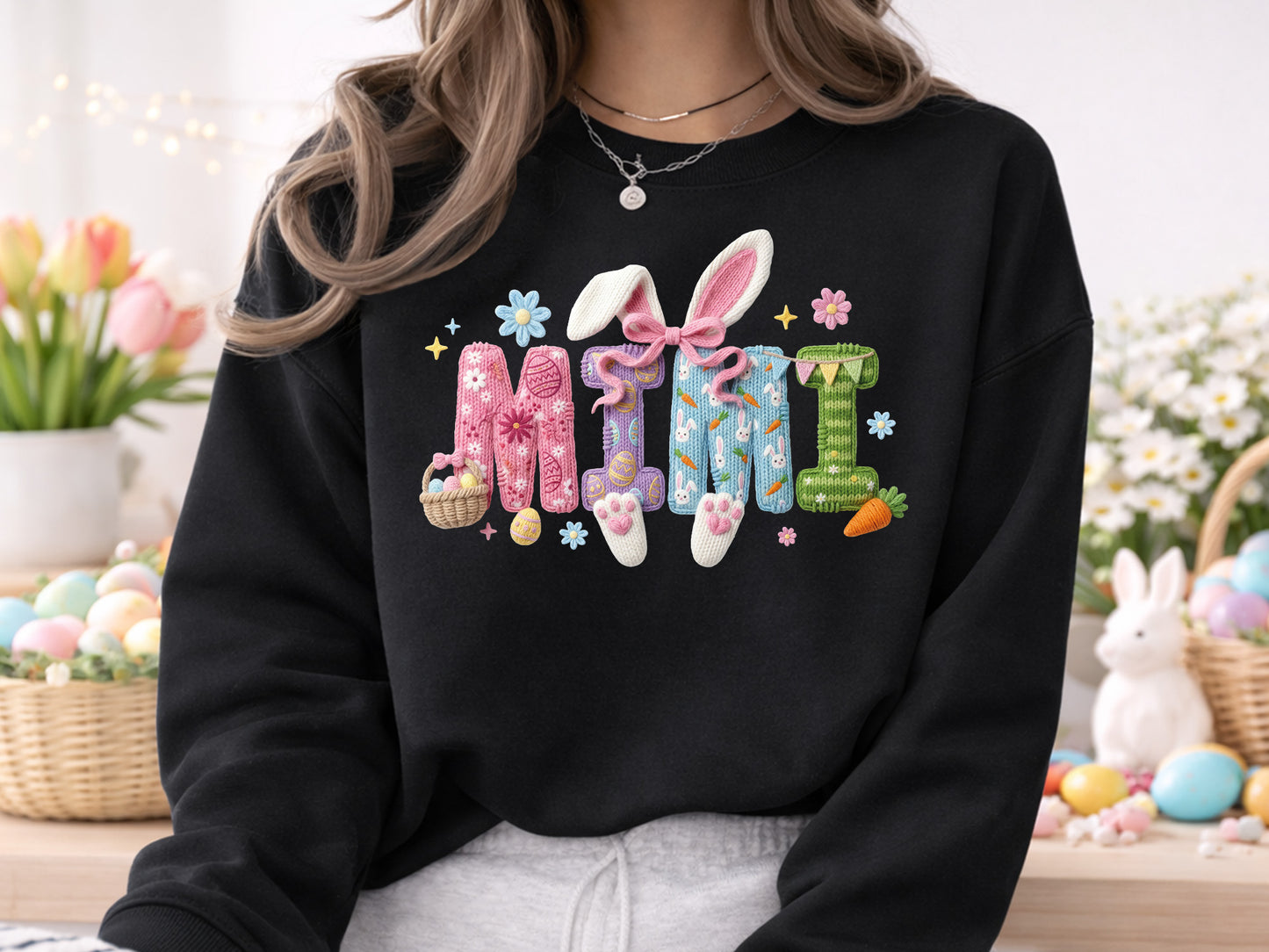 Embroidery Mimi Easter Sublimation Design