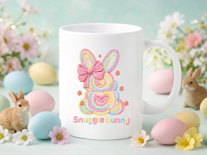 Embroidery Snuggle Bunny Easter Sublimation