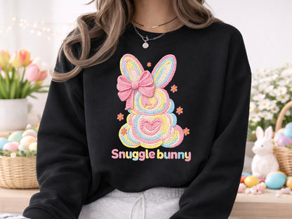 Embroidery Snuggle Bunny Easter Sublimation