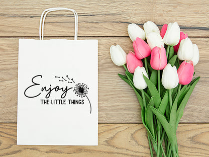 Enjoy the Little Things - Dandelion Motivational SVG