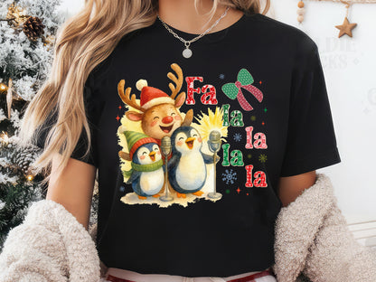 Fa La La La La, Coquette Christmas Sublimation Design