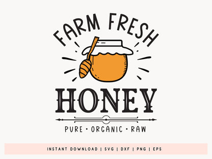 Farm Fresh Honey, Cricut Bee SVG